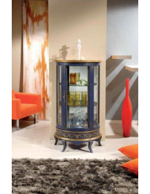 VETRINA  SEMICERCHIO CON CASSETTO BASSO CON  VETRI