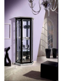 VETRINA BISELLATA CON VETRI
