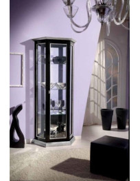 VETRINA BISELLATA CON VETRI