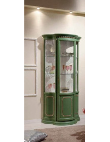 VETRINA SAGOMATA  ALTA CON PANNELLI