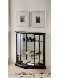 VETRINA PIATTA BASSA CON PORTA TUTTA A VETRO