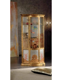 VETRINA PIATTA ALTA CON PANNELLI