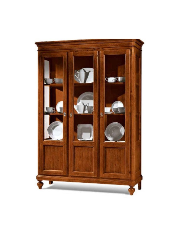 VETRINA 3 PORTE VERNICIATA