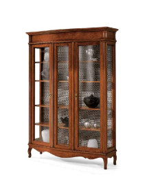 VETRINA 2 PORTE CON LESENA CENTRALE VERNICIATA