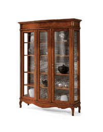 VETRINA 2 PORTE CON LESENA CENTRALE VERNICIATA