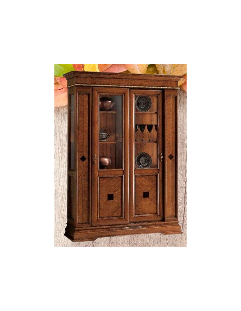 VETRINA 2 PORTE SCORREVOLI  VERNICIATA