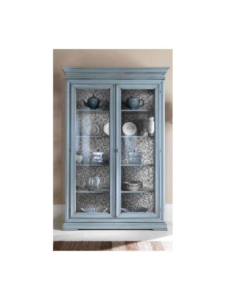 VETRINA 2 PORTE  VERNICIATA