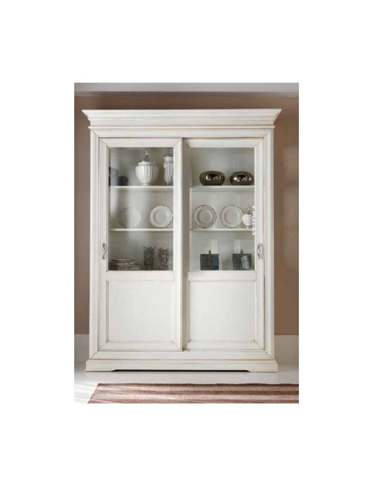 VETRINA 2 PORTE SCORREVOLI LACCATA