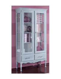 VETRINA 2 PORTE 2 CASSETTI LACCATA