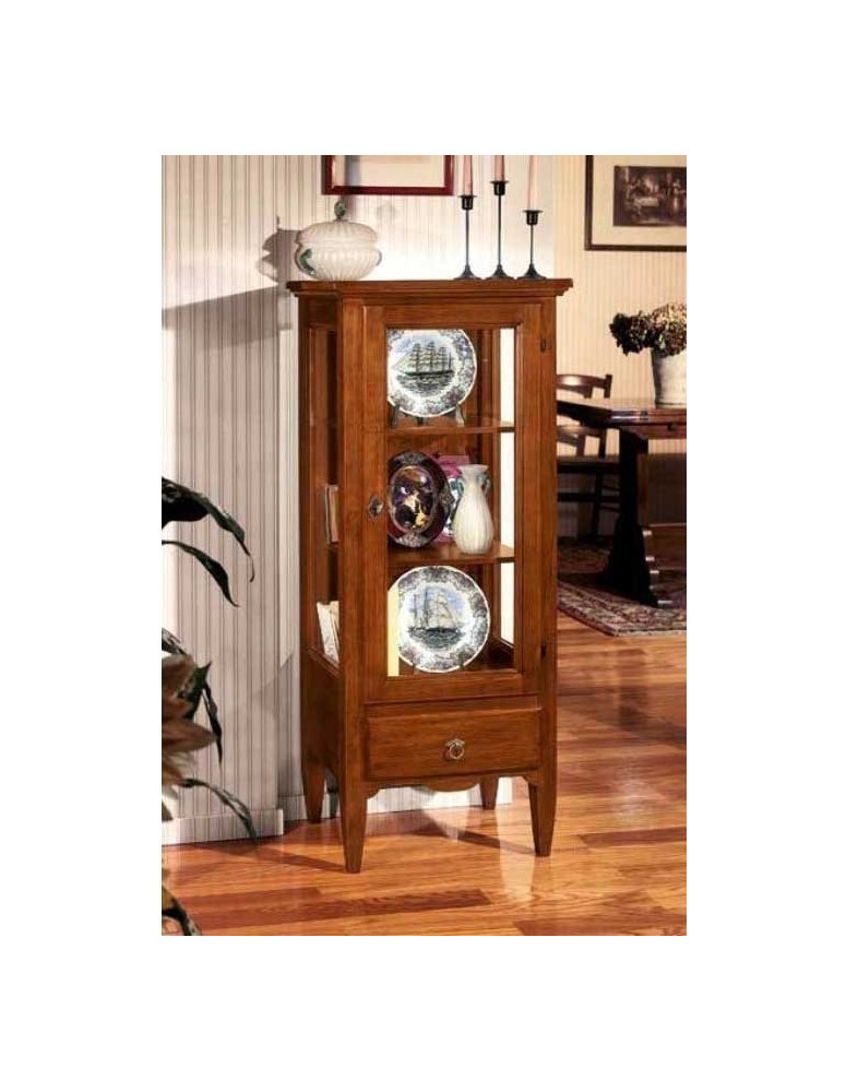 VETRINETTA 1 PORTA  PIU CASSETTO VERNICIATA.