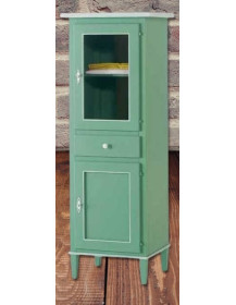 VETRINETTA 2 PORTE CON 1 CASSETTO LACCATA