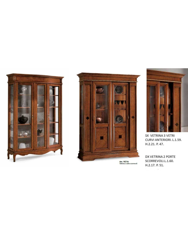 VETRINA 3 VETRI CURVI ANTERIORI