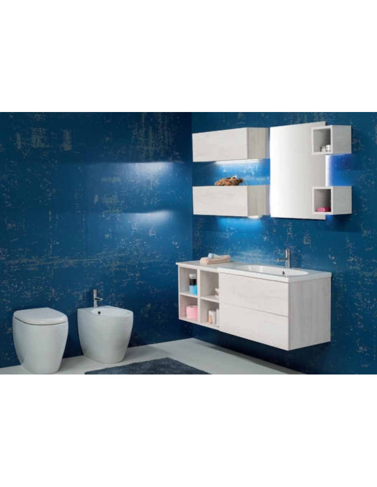 BAGNO SOSPESO CON VANI A GIORNO LATERALI