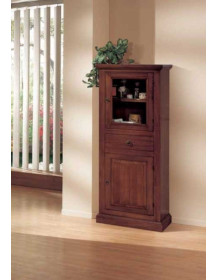 ARGENTIERA 1 PORTA LEGNO 1 CASSETTO E 1 PORTA A VETRO