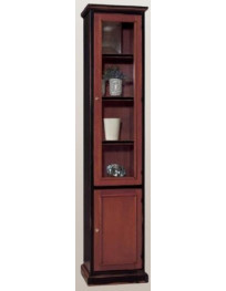 LIBRERIA 1 VANO E 1 ANTA A VETRO  ANTICHIZZATA