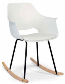 SEDIA DONDOLO GAMBE IN FAGGIO