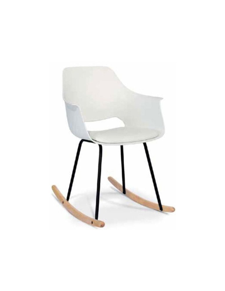 SEDIA DONDOLO GAMBE IN FAGGIO