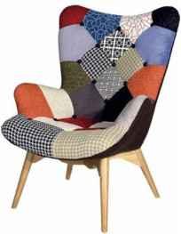 POLTRONCINA  IMBOTTITA IN  FAGGIO