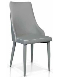 SEDIA IN METALLO SCOCCA TAPEZZATA