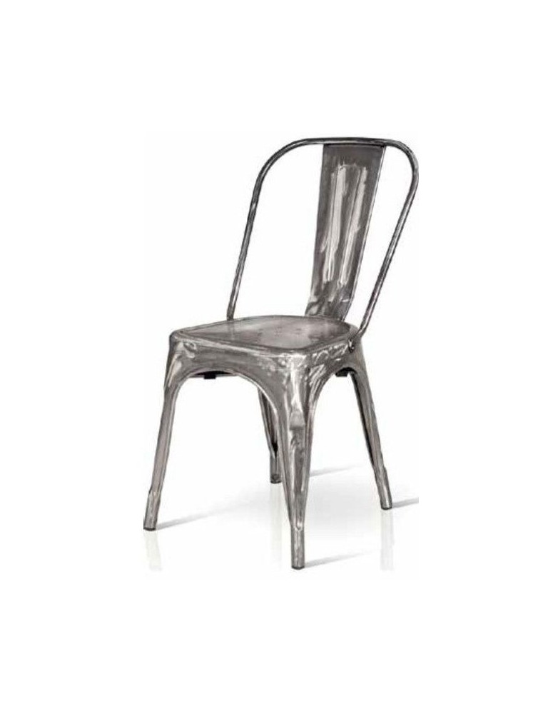 SEDIA IN ACCIAIO ANTICATO