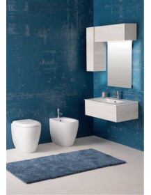 BAGNO SOSPESO CON LAVELLO INCASSATO NEL MOBILE