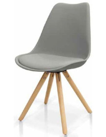 SEDIA IN FAGGIO IMBOTTITA