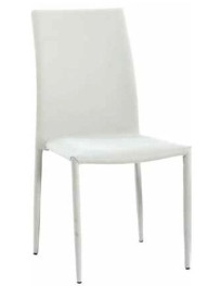 SEDIA IN ACCIAIO IN ECOPELLE