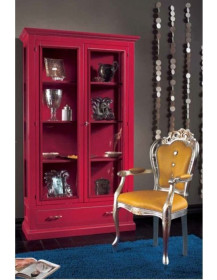 ARGENTIERA  2  ANTE 1 CASSETTO LACCATA COLOR PORPORA