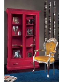 ARGENTIERA  2  ANTE 1 CASSETTO LACCATA COLOR PORPORA