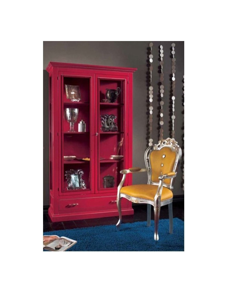 ARGENTIERA  2  ANTE 1 CASSETTO LACCATA COLOR PORPORA