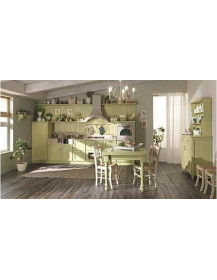 CUCINA SU MISURA FRASSINO DECAPE’ SUL VERDINO