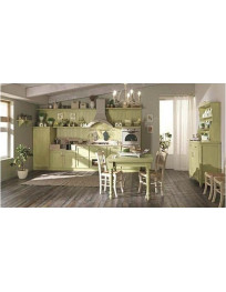 CUCINA SU MISURA FRASSINO DECAPE’ SUL VERDINO