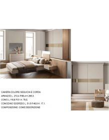 CAMERA COLORE SEQUIOIA E CORDA