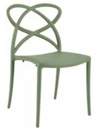 SEDIA IN POLIPROPILENE E FIBTE DI VETRO