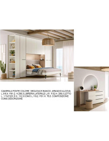 CAMERA A PONTE COLORE  SEQUOIA E BIANCO