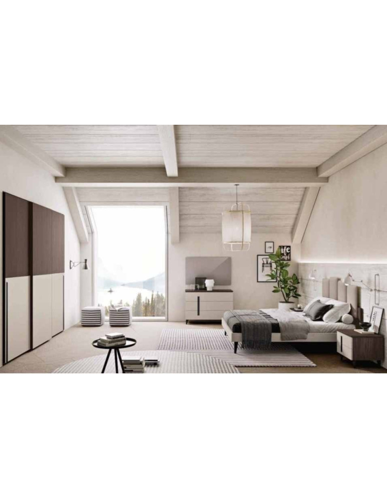 CAMERA MODERNA COLORE  NOCE VANGUARD E CORDA