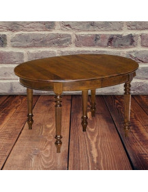 TAVOLO CLASSICO in LEGNO OVALE ALLUNGABILE