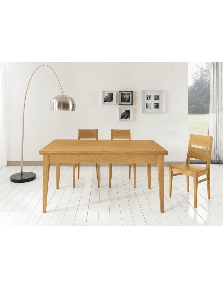 TAVOLI MODERNI  in LEGNO ALLUNGABILE IN NOCE MASSICCIO