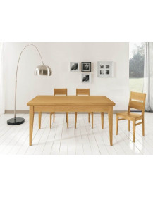 TAVOLI MODERNI  in LEGNO ALLUNGABILE IN NOCE MASSICCIO