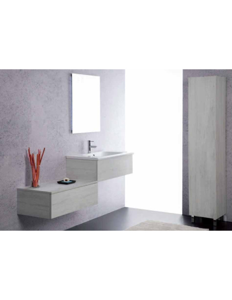 BAGNO SOSPESO A DUE ELEMENTI PIU UNA COLONNA