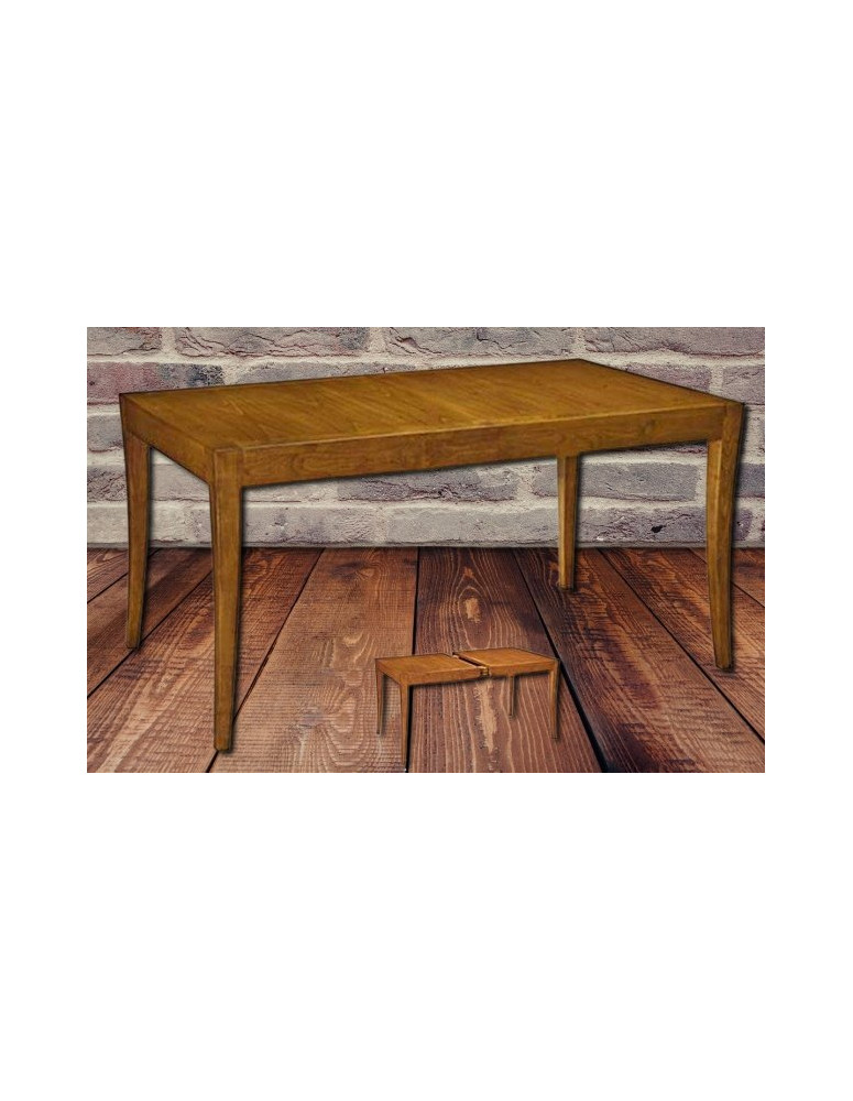 TAVOLO MODERNI  in LEGNO ALLUNGABILE IN NOCE  MASSICCIO