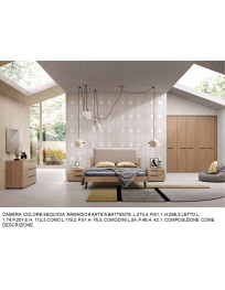 CAMERA DA LETTO CON ARMADIO A BATTENTE