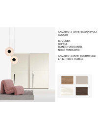 ARMADIO 2 PORTE SCORREVOLE