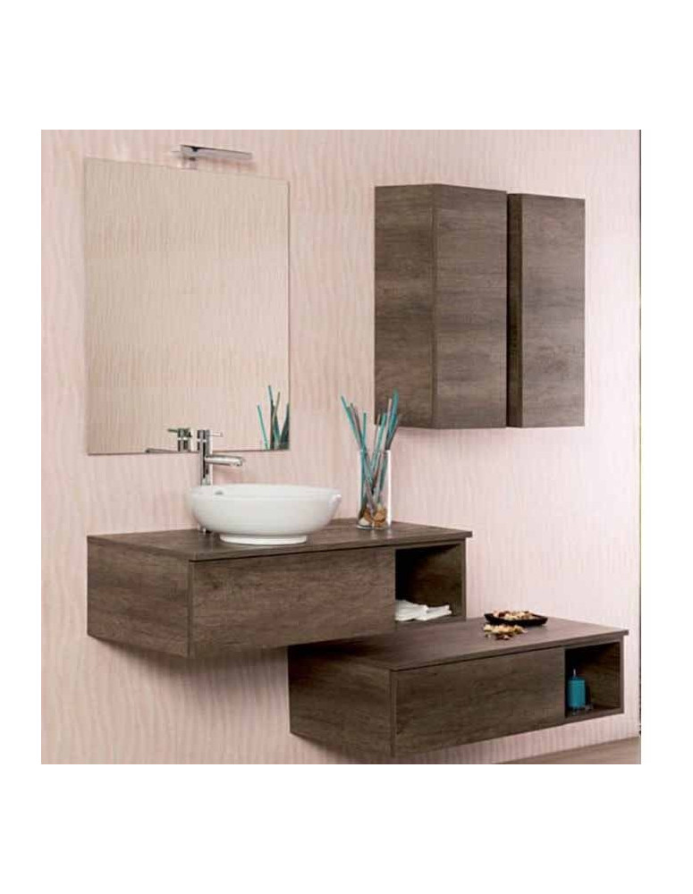 BAGNO SOSPESO CON 2 PENSILI LATERALI