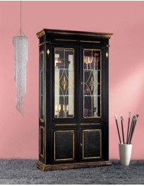 ARGENTERIA DUE PORTE CON FIANCHI IN VETRO