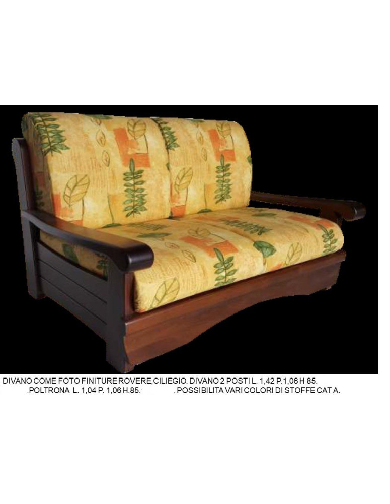 DIVANO FINITURE IN ROVERE