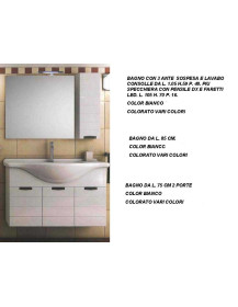 BAGNO 3 ANTE SOSPESA E LAVABO