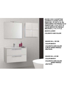 BAGNO CON DUE CASSETTONI SOSPESA