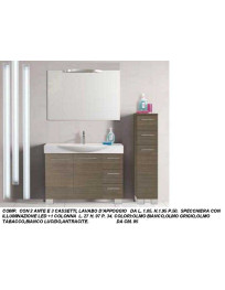 COMP CON 2 ANTE E 3 CASSETTI LAVABO D'APPOGGIO