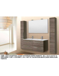 COMP CON 4 CASSETTONI E LAVABO
